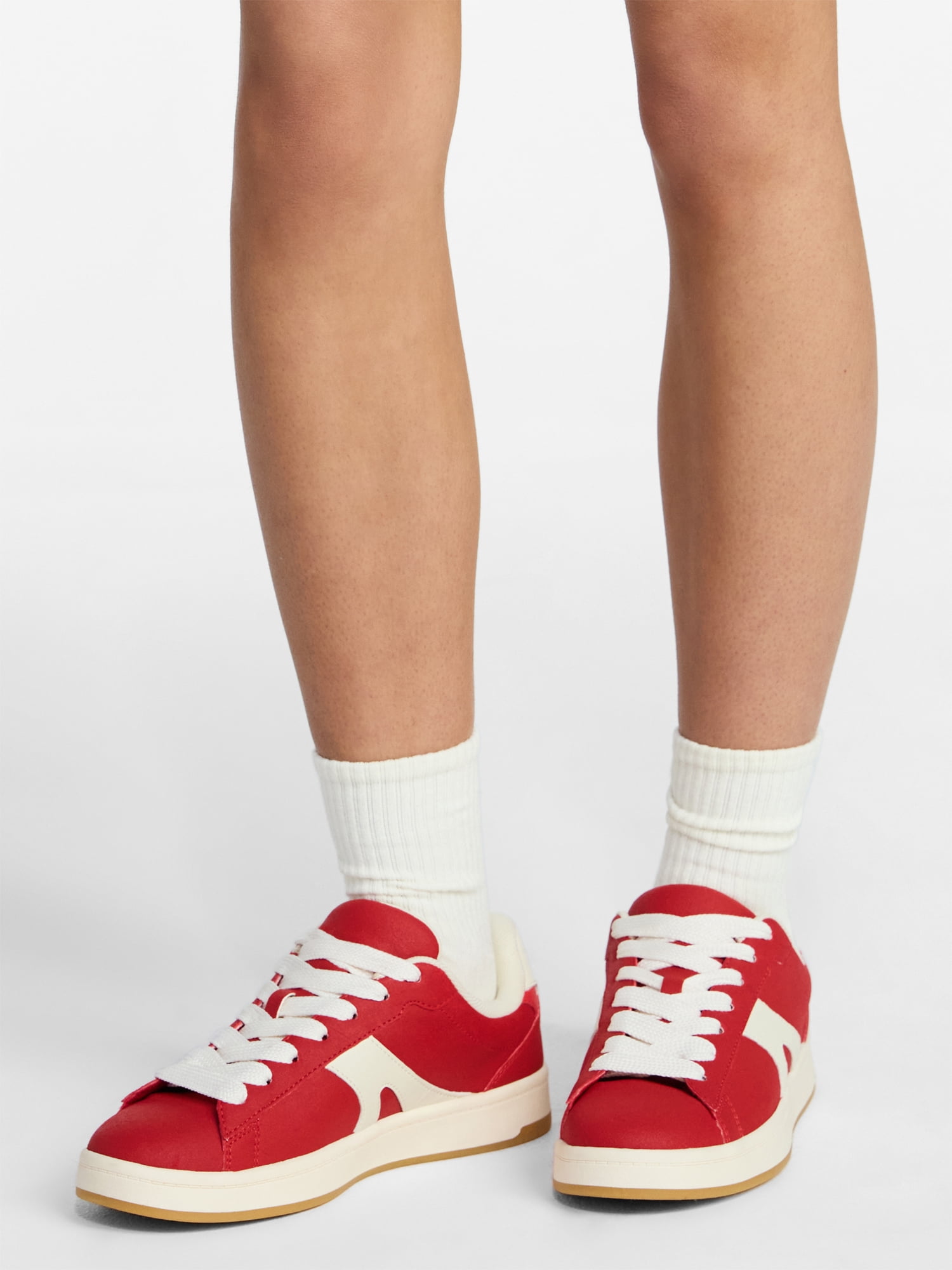 No Boundaries Chunky Lace-Up Skate Sneakers, Women's
