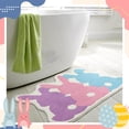 thumbnail image 5 of Easter Bunny Shaped Non Slip Bathroom Mat Cute Rabbit Design Absorbent Door Mat For Living Room Kitchen Spring Decor 19.68X27.56 Inch, 5 of 5