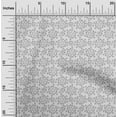 thumbnail image 2 of oneOone Silk Tabby Light Gray Fabric Floral Sewing Material Print Fabric By The Yard 42 Inch Wide, 2 of 4