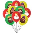 thumbnail image 2 of 10 globos de látex de dibujos animados de King, suministros para fiestas de cumpleaños, juguetes para niños, globos para baby shower, globos de helio rojos, 2 of 4