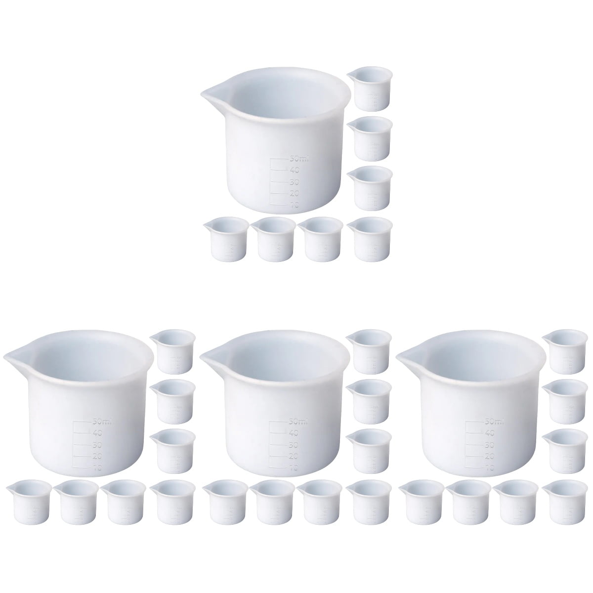 32 pcs  Epoxy Resin Mixing Cups Crafts Measuring Bowls with Scale DIY Color Modulation Tools