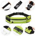 thumbnail image 7 of Biiend Unisex Lightweight 3 Spandex Lycra Running Belt with Headphone Port, Green, 7 of 7