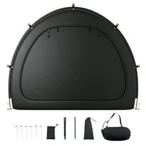 KFFKFF Outdoor Bike Storage Tent, Holds 5 Bicycles, Spacious and Ventilated with Waterproof Design, Durable Fiberglass Frame & Dual Zippers, Suitable for Bicycles