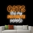 thumbnail image 2 of Handmadetneonsign Cat Are My Favorite People Neon Sign, Cat Wall Art Decor, Cat Neon Sign, Pub Wall Decor, 2 of 5