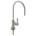 thumbnail image 2 of Westbrass 11" Contemporary 1-Lever Cold Water Dispenser Faucet Kit with Under Sink In-line Filter System, Kitchen Sink Strainer & Disposal Trim Set, Stainless Steel, 2 of 15