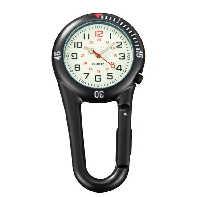 IKemiter Clip sur Mousqueton FOB Montre Horloge pour la Randonnée Alpinisme Sac à Dos Extérieur