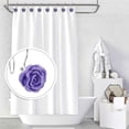 thumbnail image 2 of Rose Shower Curtain Hook, 12 Piece Dual Sliding Shower Curtain Rings Stainless Steel Anti-rust Trim, 2 of 4