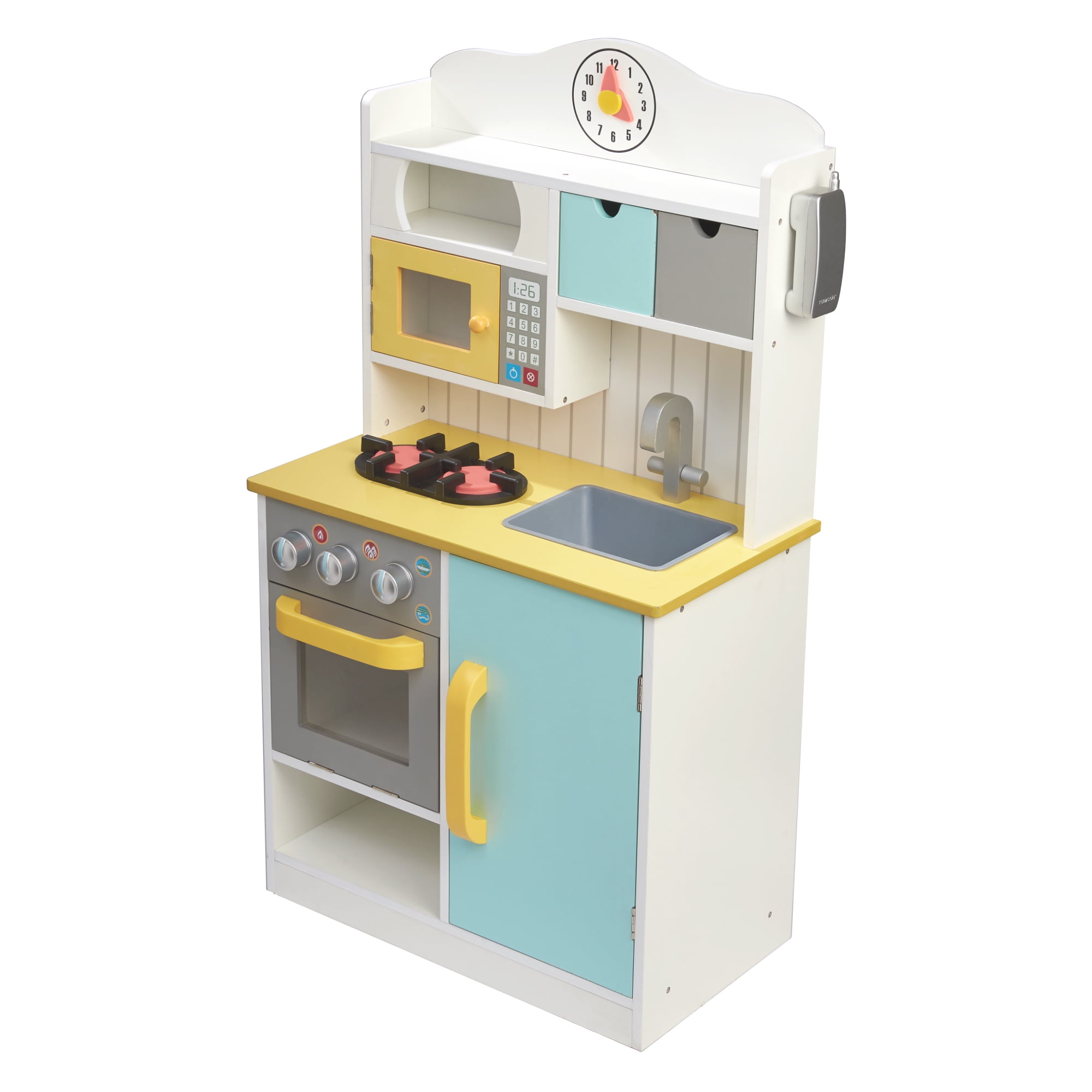 Teamson Kids Florence Small Play Kitchen White Green Teamson Kids Florence Small Play Kitchen White Green