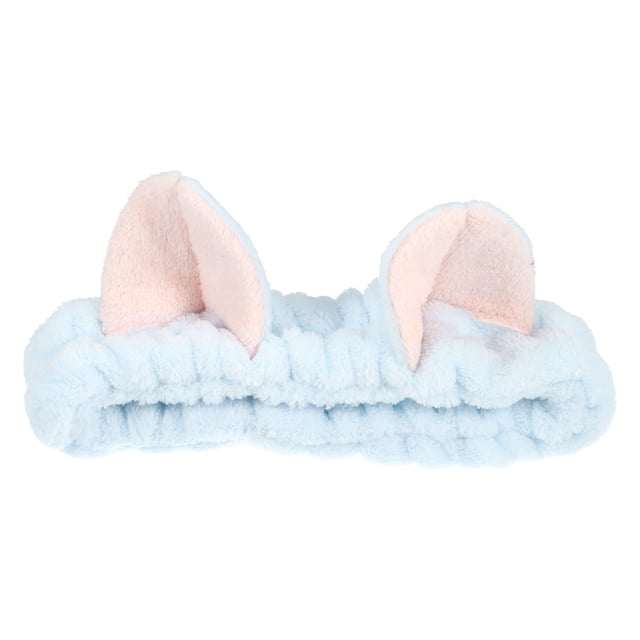 Ofertas Únicas 1 Pc Diademas de Gato de Dibujos Animados Lindas para Niñas y Mujeres 7.09"x6.50" Azul