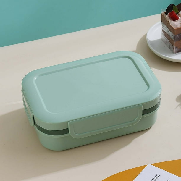 Fiambrera para estudiantes onlyliua gran capacidad Caja para Ensalada Sellada de Doble capa Fiambrera Calentada en Horno microondas