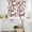 Red, variant on Pink Grey Kitchen Curtains Sets for Windows 24 Inch Length, Geometric Circle Modern Abstract Simple Art Rod Pocket Window Treatments Tier Curtains and Valances Set for Bedroom/Bathroom