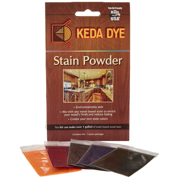 Wood Dye Kit With 5 Colors - Makes 5 Quarts of Stain