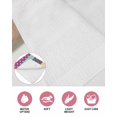 thumbnail image 6 of Bohemia Ethnic Kitchen Dish Towels for Drying Dishes Set of 2, Boho Tribal Teal Orange Purple Stripes Leaves Waffle Weave Microfiber Hand Tea Bathroom Towels Quick Dry & Absorbent Towel 15.7x23.6, 6 of 7