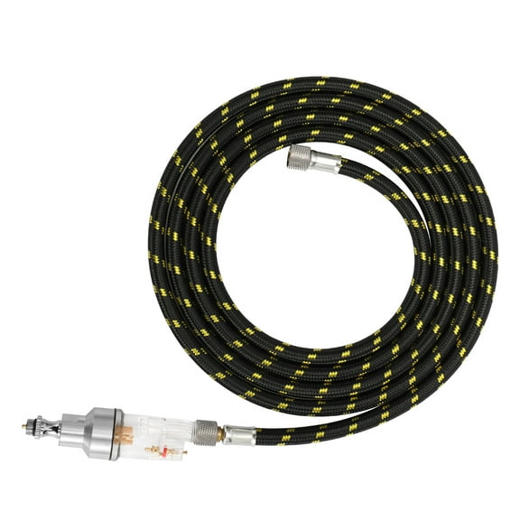 Professional Airbrush Accessory Set 1.8m/ 5.9ft Nylon Braided Airbrush Hose( with 1/8" Size Fittings on Both Ends) and 1/8" Interface Oil-water Separator