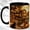 Black, variant on Moonlit Haunted House Coffee Mug, Black Cat Mug, Ceramic 11 oz