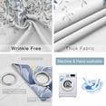 thumbnail image 6 of Blackout Curtains for Bedroom, Blue Eucalyptus Room Darkening Window Drapes for Living Room, Farmhouse Flowers Leaf White Watercolor Thermal Insulated Grommet Curtains, 52x90 inch, 2 Panels, 6 of 9