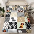 thumbnail image 2 of Dachshund Bed Sheets Twin,Sausage Dog Flat Fitted Sheet,Cute Puppy Pet Bedding Set,Patchwork Buffalo Plaid Top Sheet with Deep Pocket 3Pcs(1 Flat Sheet,1 Fitted Sheet,1 Pillowcase), 2 of 6