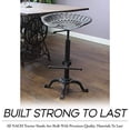 thumbnail image 5 of NACH Vintage Tractor Seat Stool, Pedestal Base, Adjustable, Green – (JS-93-800GN), 5 of 5