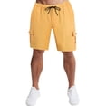 thumbnail image 6 of Kcolen Mens Shorts Casual Stretch Waist Men's Summer Casual Slim Fit Shorts with Lace Up Design Solid Color Lightweight Comfortable Pants for Youth and Young Adults, 6 of 9