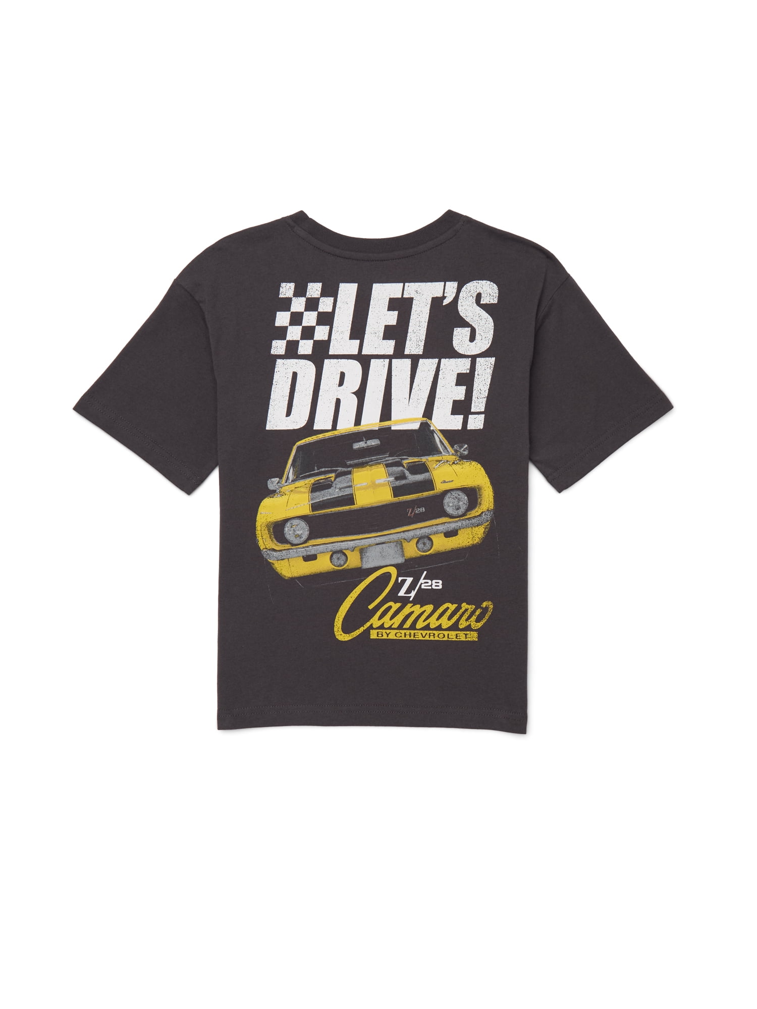 Camaro Boys Graphic Retro Print Tee with Short Sleeves, Sizes 4-18