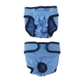 thumbnail image 2 of Washable Reusable Female Dog Diapers Xs Female Dog Diapers for Heat Dog Period Panties Soft Blue Pet Underwear for Small Dogs 1 Pack, 2 of 4