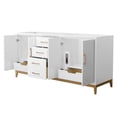 thumbnail image 2 of Wyndham Collection WCH818172DWBCXSXXMXX Amici 72" Double Free Standing Vanity Cabinet Only, 2 of 7