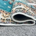 thumbnail image 6 of SUSUZI 5.3' x 7.5' Area Rug Boho Living Room Rug, Washable Low Pile Non Slip Carpet for Bedroom, Dining Room, Retro Area Rug Indoor, Light Blue, 6 of 9