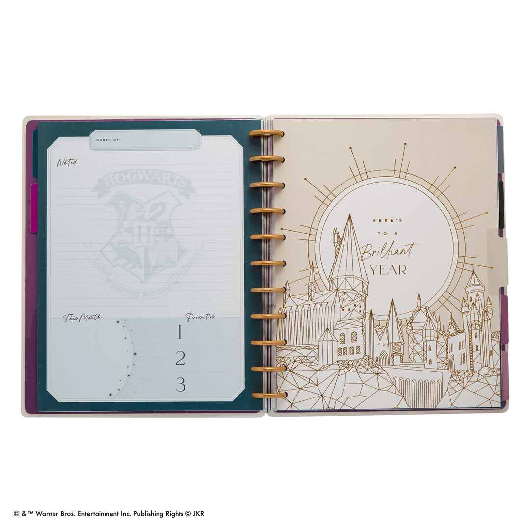 Happy Planner Wizarding World Big 12 Month Disc Bound Undated Planner