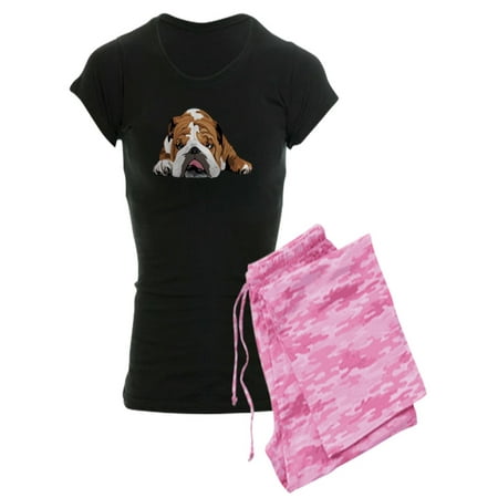 

CafePress - Teddy The English Bulldog Pajamas - Women s Dark Pajamas