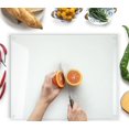 thumbnail image 1 of Tabla de cortar Kitchenville de vidrio templado de 40 x 30 cm, diseño transparente, 1 of 7