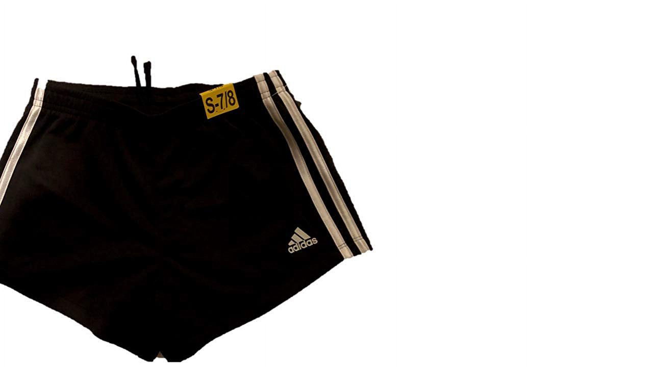 adidas Girls Youth Core Athletic Short Black, Small-7/8 - image 2 of 2