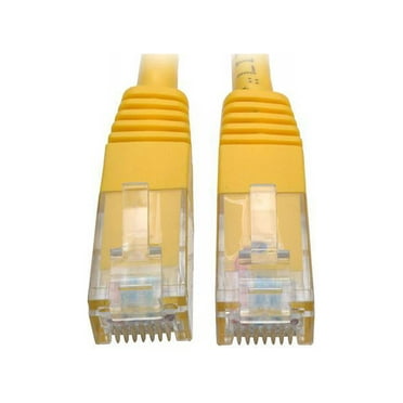 Tripp Lite 7ft Cat6 Gigabit Molded Patch Cable RJ45 M/M 550MHz 24AWG Yellow