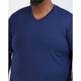 thumbnail image 3 of Real Essentials 3 Pack: Mens Big & Tall V-Neck Short-Sleeve Tech Stretch Dry-Fit T-Shirt (3X Tall-5X Tall), 3 of 6