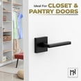 thumbnail image 2 of Mega Handles | Prime Dummy Door Lever | Pack of 2| Matte Black, 2 of 4