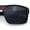Matte Tortoise Shell Frame - Black Lens, variant on SA106 Wraparound Sport Sunglasses for Men UV400 Lightweight Rectangular Matte Tortoise Frame - Black Lens
