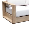 thumbnail image 4 of Benjara Neji 65" Sofa- Natural Brown Eucalyptus Wood Frame- Thick Cushioning, 4 of 6