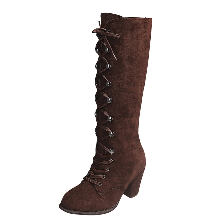 brown high heel dress boots Halter & Straps on back Chiffon Bridesmaid Dress Plus Size, Flamingo