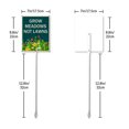 thumbnail image 7 of Yjiankangz Grow Meadows Not Lawns Yard Sign with Stake Outdoor Aluminum Sign Outdoor Yard Decorations Patio Outdoor Decor 7x8.8 inches, 7 of 7