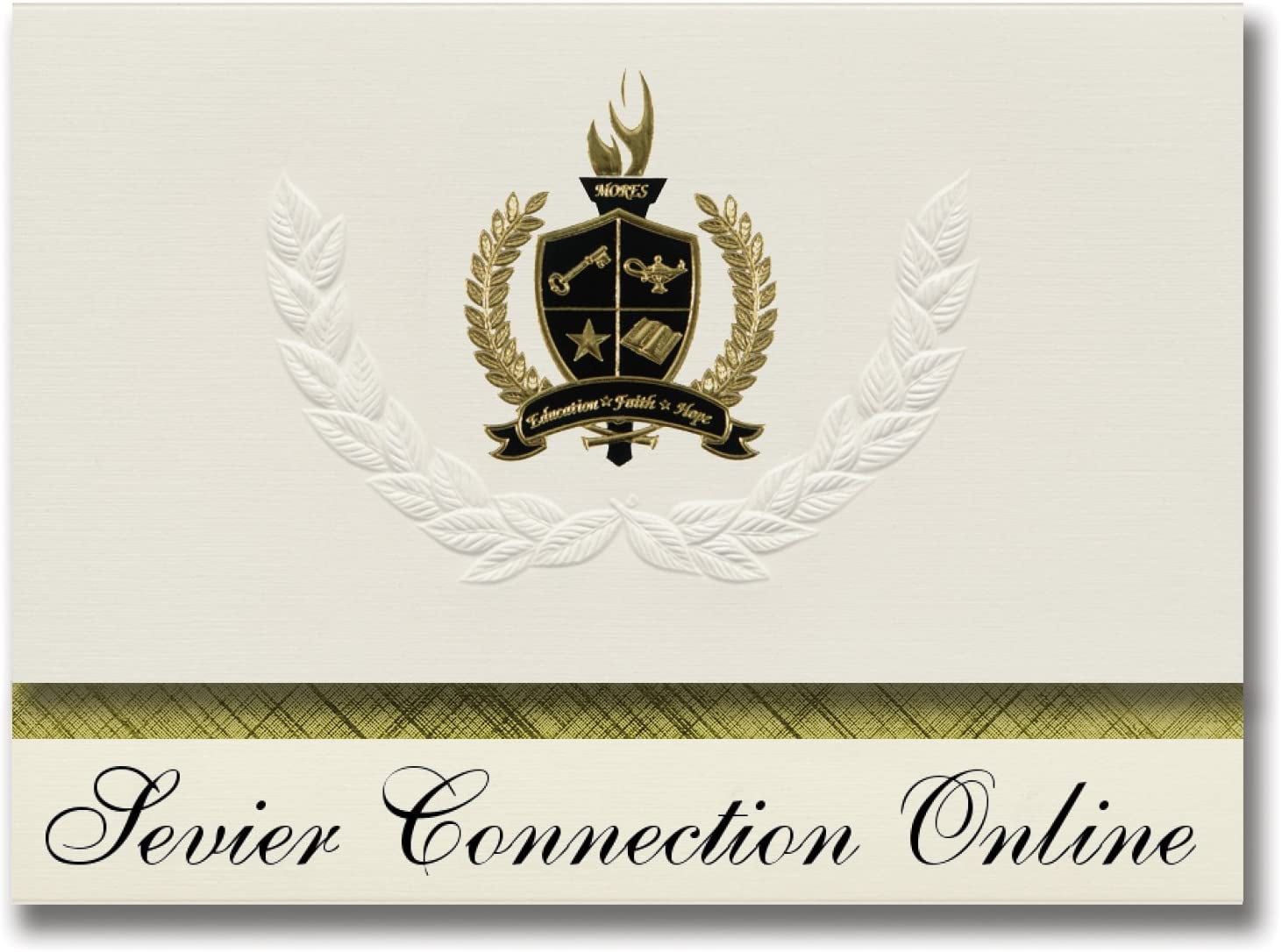 Signature Announcements Sevier Connection Online Richfield Ut Graduation Announcements Pack Of 25 With Gold Black Walmart Canada