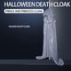 thumbnail image 3 of Capa elegante con capucha Yuarrent Disfraz de Halloween 170cm Negro, 3 of 4