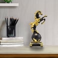 thumbnail image 6 of Horse Figurine Decor for Living Room, Zodiac Horse Ornament for TV Cabinet Entryway, Home Decoration for Lunar New Year(Black), 6 of 7