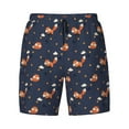 thumbnail image 4 of Lsque Mens Swim Trunks Cartoon Fox Pattern - Bathing Suit Compression Liner - Beach Swim Shorts Swimwear - (S-3XL) - Stretch Quick Dry -Small, 4 of 9