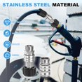 thumbnail image 2 of Stainless Steel Pressure Washer Quick-Connect Kit, M22 to 3/8" Connect for Pressure Washer Pump and Hose, 2 of 7