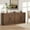 Brownish red | 4 Wooden doors, variant on Modern Buffet Sideboard with Ample Storage – 71" Tall Dining Table Cabinet – 4 Doors, Spacious Coffee Bar Console for Dining Room, Living Room, Entryway