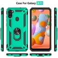 thumbnail image 2 of for Galaxy A11 Case,Samsung A11 Case,with HD Screen Protector,[Military Grade] Ring Car Mount Kickstand Hybrid Hard PC Soft TPU Shockproof Protective Case for Samsung Galaxy A11 (Teal), 2 of 14