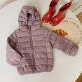 thumbnail image 2 of Povozer Girls Winter Coats Hooded Sherpa Lined Jacket Thick Warm Puffy Jackets(Purple,10-12Y), 2 of 3