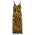 thumbnail image 4 of Animal Print Patterns Design Sleeveless Dress Woman Fashion Long Dresses Women's Summer Suit Dress 2025, 4 of 7