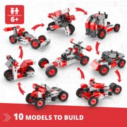 Engino: Creative Builder - 10-In-1 Multimodel Series, Toy Vehicles Brick Set, Snap Assembly Construction, Young Engineer & Mechanic STEM Kit, Kids 6+