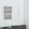 thumbnail image 4 of Lockable Cell Phone Storage Cabinet, 72-Slot, Wood and Acrylic Design, Clear Door, Wall-mounted or Free-standing, Ideal for Schools, Offices, Libraries, and Gyms, 4 of 8