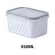 thumbnail image 2 of Recipientes grandes de plástico para almacenar alimentos con tapa y colador extraíble | Contenedores herméticos para organizar frutas, verduras y carne en el refrigerador | Recipientes para despensa, 2 of 4